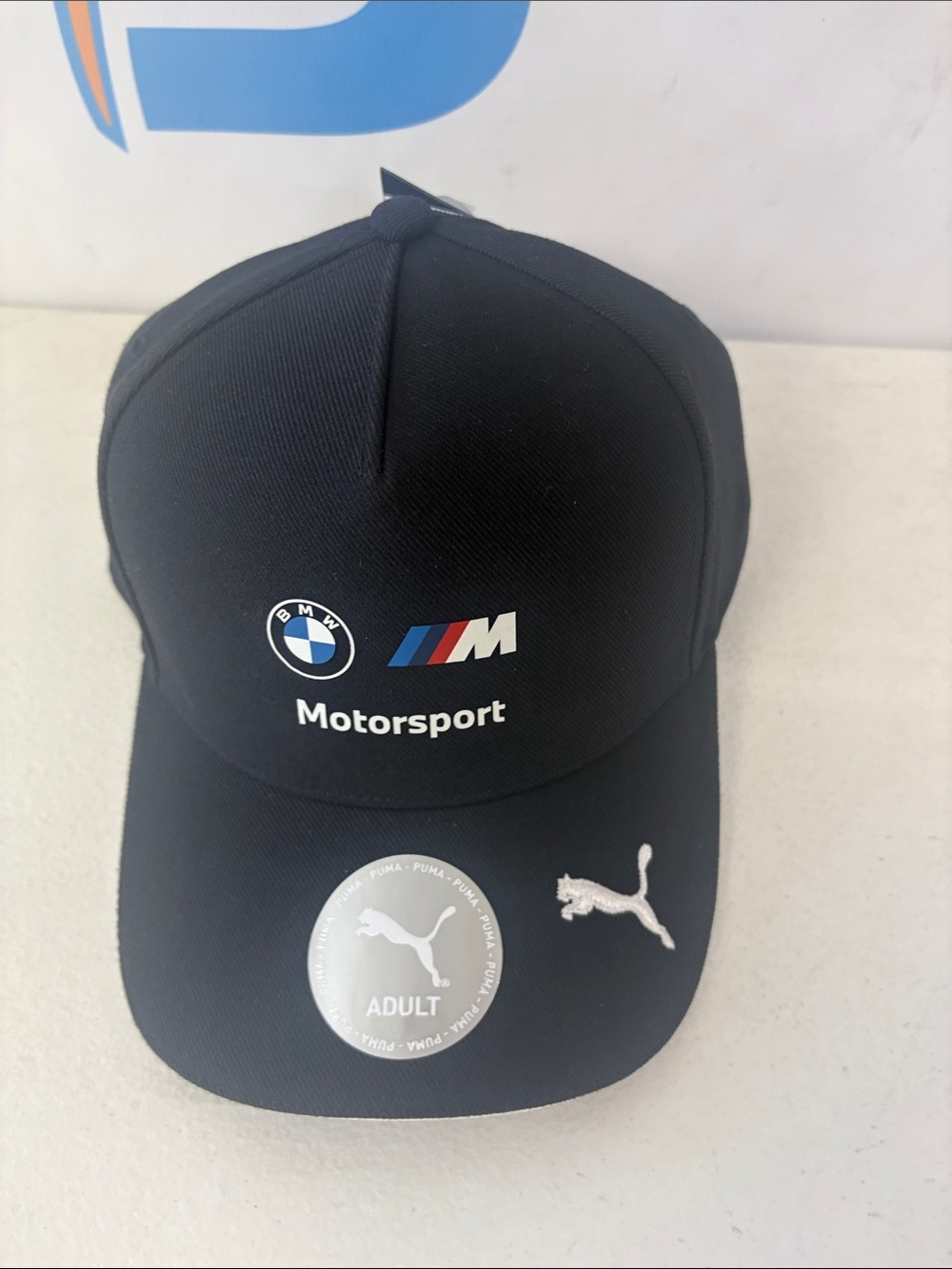 BMW Motorsport Black Baseball Cap with M Stripe